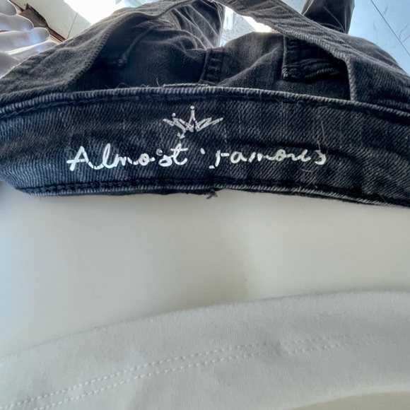 Almost Famous Distressed Overalls - Picture 12 of 13